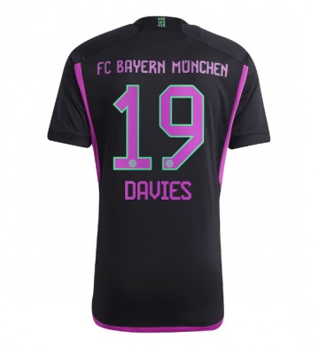 Bayern Munich Alphonso Davies #19 Koszulka Wyjazdowych 2023-24 Krótki Rękaw